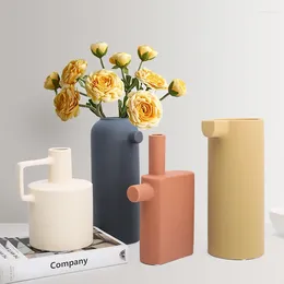 Vaser som säljer nordiska morandi frostade blomkrukor keramiska minimalistiska vardagsrum skrivbordsdekoration moderna kreativa ornament