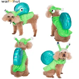 Parkas WarmHut New Dog Cat Snail Costumes Funny Pet Halloween Christmas Cosplay Dog Hoodie Clothes Party Costume Outfits for Puppy Dogs
