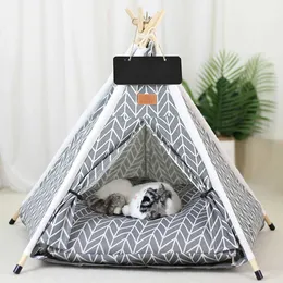 CATTORI CATTORI CATTORI ospita una tenda da compagnia con ampio spazio rotolante e cuscinetti staccabili.Il cuscinetto interno della tenda per cani è staccabile e facile da pulire nella casa per animali domestici 240426