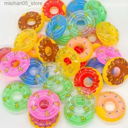 Sand Play Water Fun 20 Uppblåsbar mini Swimming Rings Water Games Swimming Rings Toys Neighbours Mini Childrens Swimming Rings Donuts Q240426