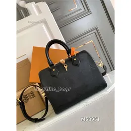 Lady Luxurys Top Brand 7A Top Quality Designer 25 2 -drogi torba na ramię M58947 M59273 58951 Czarna skóra RFID Noir TOTE torebka Women Portfel