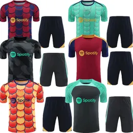 24 25 Pedri Gavi Soccer Jersey Lewandowski FC Ferran Auba Joao 2024 2025 Kit da portiere Ansu Fati Ter Stegen Football Shirt Fecing Short Pants Short Set