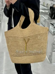 2024 bolsas de palha novas bolsas de designer de luxo Mulheres carteiras de praia bolsas de ombro cruzadas corpora de corpo de verão praia masculina bolsa de férias de fim de semana de fins de semana