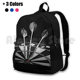 Rucksack Bulls Eye X's Drei Outdoor -Wanderwanderung wasserdichte Campingreisen Darts Dartboard Games Fun Bulls Dinge zu tun, um Bar zu machen