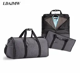 Largecapacity Folding Waterproof Suit Travel Bag Multifunktion Handväska Kläder Travel Storage Bag Men039S Shirt Suit Organiz4669237