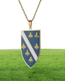 Bosnia in acciaio inossidabile e collane a pendente Herzegovina per donne Bosna I Hercegovina Chain Jewelry3449764