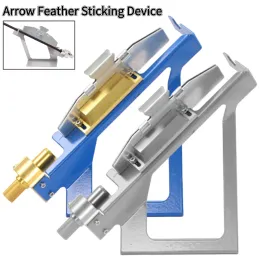 Arrow Arrows Tail Feather Sticking Device Stainless Steel Adjustable Outdoor Archery Feather Fletching Jig Stick Hunting Accessories
