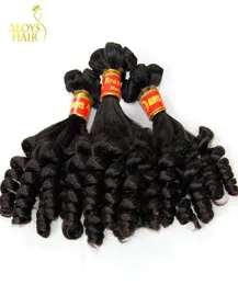 Zia brasiliana Funmi Virgin Hair non trasformati Vergine cruda brasiliana Funmi Capelli in trama a spirale romance a spirale curiosi 100 capelli umani E9375213