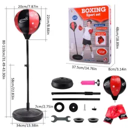 Boxen Teen Fitness freistehender Reflex Stochern Beutel Boxing Reflex Ball