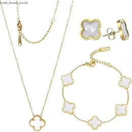 4 quatro colares de gestão de jóias de designer de luxo de trevo