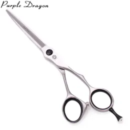 Shears Barber Scissors Drago viola 5,5 "6" 440c Scissori per taglio dei capelli diradamento a taglio inverso Denti a forbici per capelli professionali Z9201