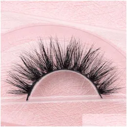 誤ったまつげViso 3D Mink Lashes Natural Long Handmade Makeup Beauty Winged Fake Eye Extension Tools e19False Drop Delivery Otzid