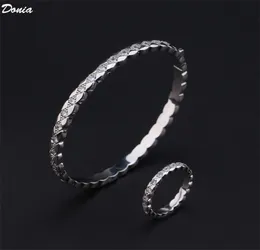 Donia jewelry luxury bangle party European and American fashion single row full diamond miniature inlaid zirconia designer gift9987108