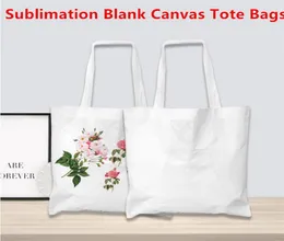 Sublimation Canvas Bag Sublimation Blindes Leinwand Tasche wiederverwendbare Einkaufstaschen für DIY -Handwerk und Dekoration9051902