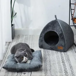 Cat Carriers Crates domy częściowo zamknięte miękkie łóżko kota ciepłe kot puppy puppy gear sleep koszyk zwierzak