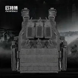 ライブCS戦闘トレーニングベスト屋外軍事狂信戦術ベストカモフラージクイックリリースベストフィールド保護装置