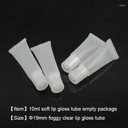 Storage Bottles 10ml Soft Tube Cosmetic Lip Gloss Empty Package 1000pcs/lot TNT/DHL/UPS