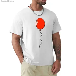 T-shirty męskie T-shirt Balon Red Air Balloon Cute Boy Swet Pure White Mens Q240425