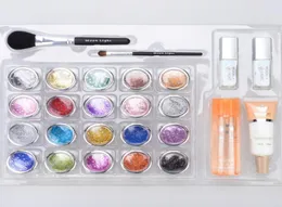 Kit da tatuaggi glitter interi da 20 pezzi in polvere per cuoio inco