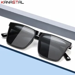 Männer Frauen polarisierte Sonnenbrille UV400 Multi -Size -Sonnenbrillen Tr quadratisch Big Brillen Rahmen Fahrt Fahren Sie Fischerei Schatten Ei in 240323