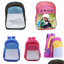 Mochilas 2021 DIY Backpack de transferência térmica Sublimação de shoders em branco Bolsas de Natal Colorf Students Juniors School Bag Totes Gi Otukv