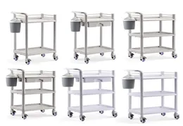 Elitzia ET005 Salon Furniture Spa Beauty Trolley Rolling Cart with Waste Bin Two eller Three Layers 6 Typer Valfritt3955479