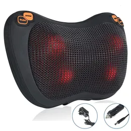Back Massager With Heat Neck Deep Tissue Massage Pillow For Shoulder Lower Calf Full Body Muscle Relieve 240416