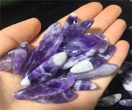 200g Natural Amethyst Long Teeth Crystal Roughs Stones Ore Specimen Crystal Raw Women DIY Pendant Earring Ring Jewerly Carving Mat2226531