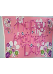 Happy Mothers Day Flag 3x5ft Printing Polyester Club Team Sports Indoor mit 2 Messing -Trommets5723154
