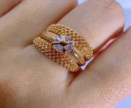 女性のためのLuala Fashion Memaly Ringユニークな美しい585rose Gold AAA Cubic Zirconia Party Gorgeous Wedding Jewelry No Fade Q07086860325