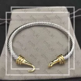 Bracciale David Yurma Bracciale di lusso Braccialetti Cavo Designer Gioielli Donne uomini Silver Gold Pearl Head X Bracciale a forma di cuffia David Gioielli Bracciale Cable Bracciale 830