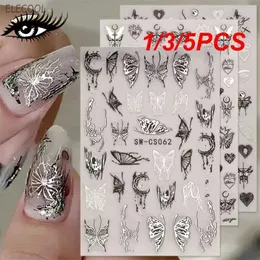 B6C5 Tattoo Transfer 1/3/5pcs Angel Wing Tattoos temporários para mulheres adultos