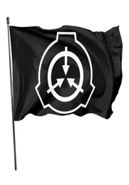 SCP Foundation 3x5ft flaggor 100D Polyester Banners inomhus utomhus livlig färg hög kvalitet med två mässing GROMMETS4152715