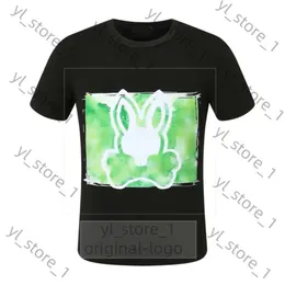 Psyco Bunny قمصان الأرانب غير الرسمية T Shirt Mens New Design Multi Men Men Shirt Fashion Psychological Tshirt زوجين قصير 9452