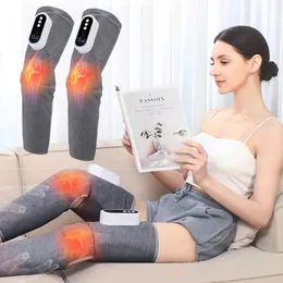 360° Full Cover Calf Massage Device Portable Air Compression Leg Massager Promotes Blood Circulation Heating Airbag 240425