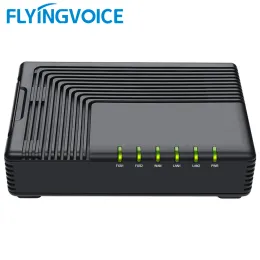 Aksesuarlar Uçan Sesli VoIP IP Telefon Adaptörü FTA5102E2 ATA SIP Yönlendirici Telefon Sunucusu 1 WAN 2 LAN 2FXS Port VoIP Ağ Geçidi Sistem cihazı