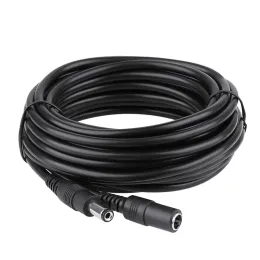 Chargers DC12V Cavo di estensione di alimentazione 2,1*Connettore da 5,5 mm da maschio a femmina per la telecamera di sicurezza CCTV Black Colore 16,5feet 5m 10 m Cavo di alimentazione