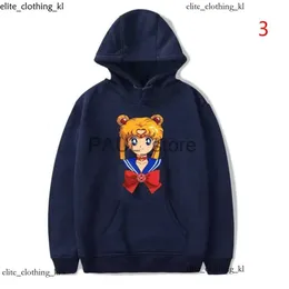 رجال الرجال للرجال Sweatshirts اليابان أنيمي S-Sailors القمر المطبوع هوديز للجنسين الأكمام هوديي Pullover مروحة في الهواء الطلق فتاة المحارب المحارب 302