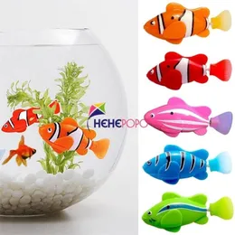 5 Pcs Set Robot Electronic Fish Swim Toy Battery Included Robotic Pet for Kids Bath Toy Fishing Decorating Act Like Real Fish 20311G