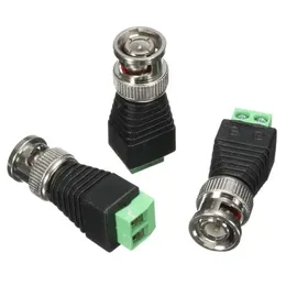 NEU 2024 10PCS/LOT COAXIAL COAX CAT5 BNC UTP männlicher Stecker für CCTV -Kamera -Sicherheitssystem Überwachungszubehör für Überwachungskamera