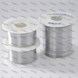 Pontas de vendas quentes Novo fio de solda 1pc 50g/100g/200g por carretel dia 1 mm fios de lata de solda com fluxo 2% cor de rosina para eletricista DIY