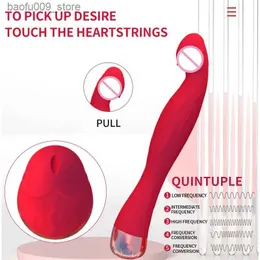 Altri oggetti di bellezza della salute 10 modalità di silicone Penis artificiale Av Rod Vibrator adatto a donne morbide e massaggio labiale Prodotto adulto Q240426