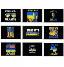 3x5 ft ukraina flagga med mässing grommets vi jag står med ukraina fred ukrainska blå gula inomhus flaggor banners undertecknar poly5874977