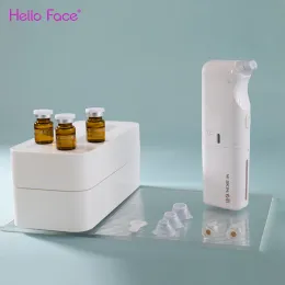 Maskin hej ansikte w hud aqua ansiktsenhet med 3 lösningar hydra ansiktspor vakuum mikro bubbla ansiktsrengöring blackhead remover