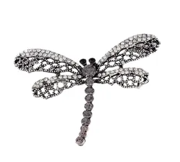 2019 Vintage Dragonfly Brosche Frauen Insekten Schmuck Schmuck aus Strassbroschen Broches Damen Lapel Hijab Schalbanquet Pin 10p3770703