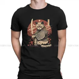 T-shirt maschile samurai katana giapponese classica maglietta speciale in stile samurai maglietta casual 100% cotone a caldo vendela ff maschile t240425