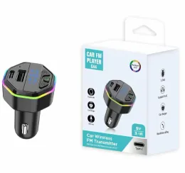 Kit di auto wireless G43 G44 con porto di tipo C USB C Caricamento rapido Caricamento mp3 Kit Fesfree Kit Bluetooth FM Trasmettitore ZZ ZZ