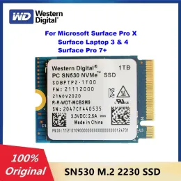 GUIDA IN ORIGINE WEST Digital WD SN530 2230 SSD 1TB 512 GB NVME PCIE GEN3 X4 per Microsoft Surface Pro 7+ 8 STEAM DECK NUOVO