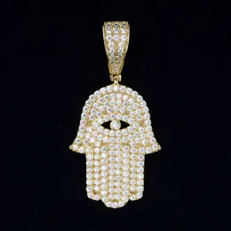 Реал U Hip Hop Jewelry Mice Out VVS Moissanite Diamond Hasma Подвесное ожерелье для мужчин 925 серебряное серебро колье мойссанита