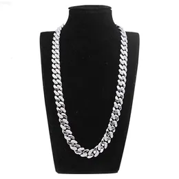 Sicgem Customize Miami Stainless Steel 925 Silver Mens Cuban Link Chain 22 인치 13 mm Moissanite 목걸이